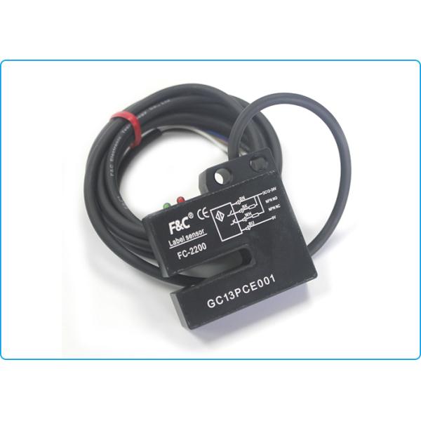 PNP NO+NC 12V DC 6mm Slot Common Sticker Label Sensor Labeling Machine