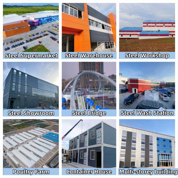 Prefab Space Frame Construction Structure Industrial Metal Building Storage Units