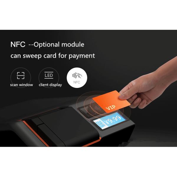WIFI Bluetooth NFC POS Terminal With Printer Android 7.1 System Compact Design