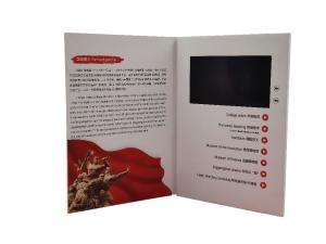 China OEM ODM Custom Design 7 Inch Lcd Video Magazine Advertising Folder Multipage Printing Video Brochure on sale
