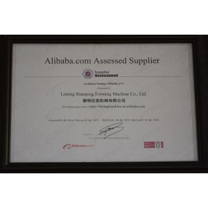 Liming Stamping Form Machine Co.,Ltd Certifications
