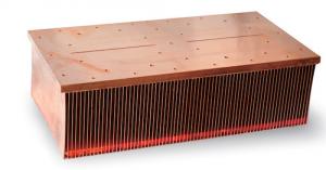 China Custom Copper Finned heat sink for Solar Power Cooling, Wind Power Generation Cooling System on sale