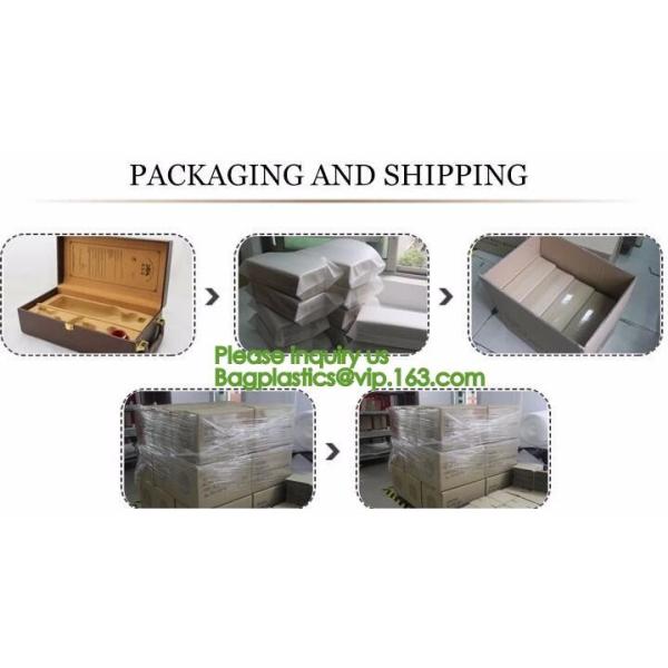 Luxury Black Hardcover Rigid Paper Packaging , Custom Logo Printed Foldable Cardboard Flat Pack Gift Box with UV logo
