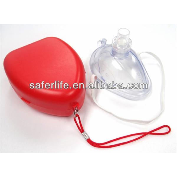 Training First Aid CPR Face Shield Key chain bag pouch different color customize logo CPR face shield kit Promotional Gift