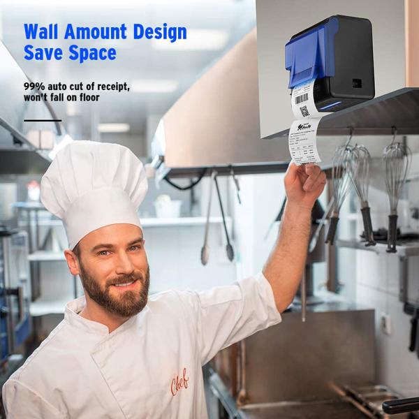 80 Thermal Laser POS Receipt Printer For Pos System Restaurant Kitchen