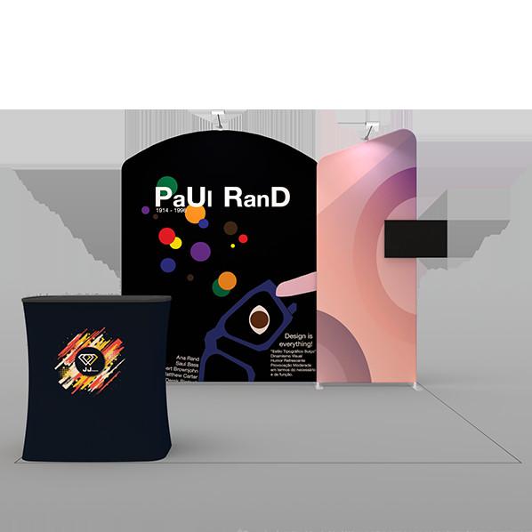 Buy Portable Tension Fabric Modular Exhibition Display Booth Set Up For Exhibition 10ftX10ft at wholesale prices