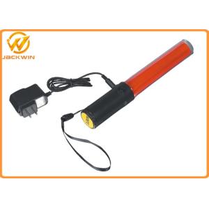 Battery Powered LED Traffic Wand , Multi Function Aircraft Marshalling Wands