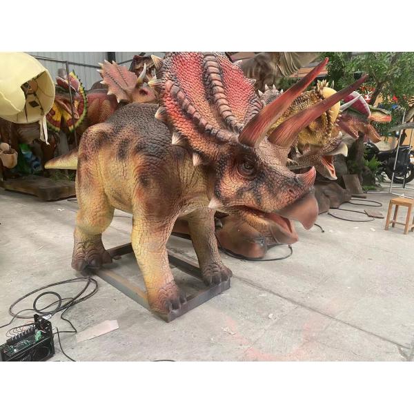 Quality Electric Triceratops Animatronic Dinosaur Model Infrared Control System for sale