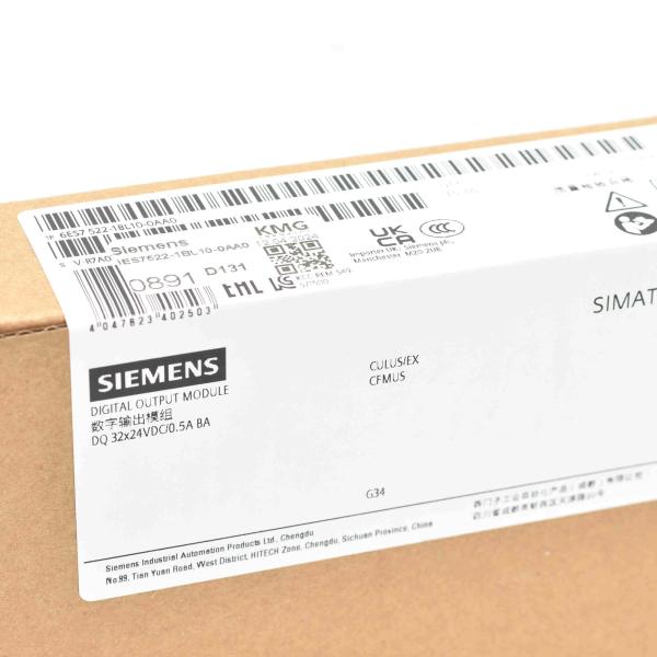 SIEMENS PLC SIMATIC S7-1500 DQ 32X24VDC/0.5A BA (25 MM) 6ES7522-1BL10-0AA0 SAFETY-ORIENTED SHUTDOWN OF LOAD GROUPS UP TO