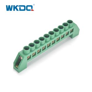 Screw Connection Terminal Grounding Busbar Electrical Terminal Blcok With Holder