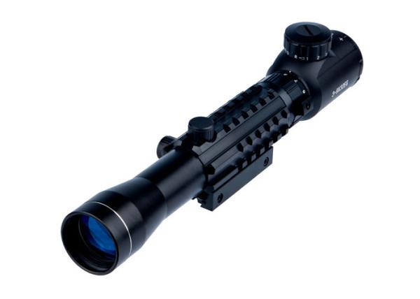 Buy 11 / 20mm Mount Illuminated Hunting Scope Tri Rail Type 32mm Objective Diameter at wholesale prices