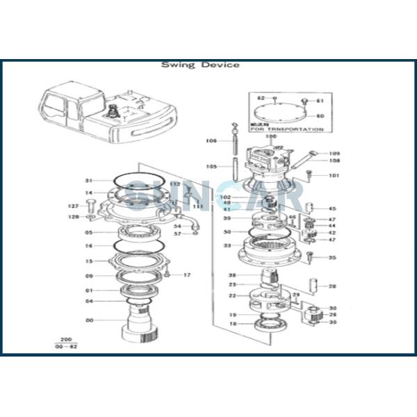 4244691 DB Oil Seal For Swing Device HITACHI Excavator EX100-2