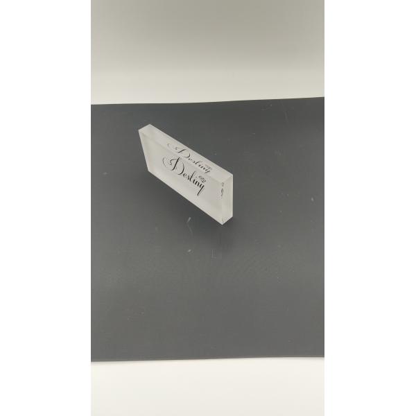 Custom Cear Acrylic Sign Display Logo Block Brand Block Plexiglass Print Block