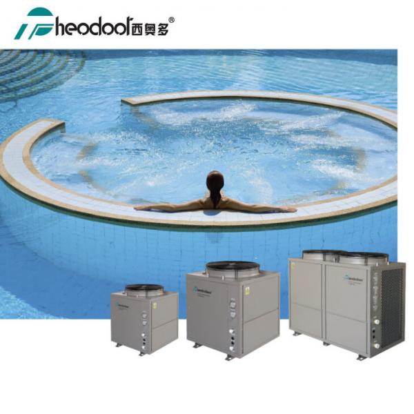 Freestanding Swimming Pool Heat Pump Hot Water With Titanium Heating