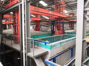 Quality Power Automated Anodizing Line Process Horizontal Anodiding line for sale