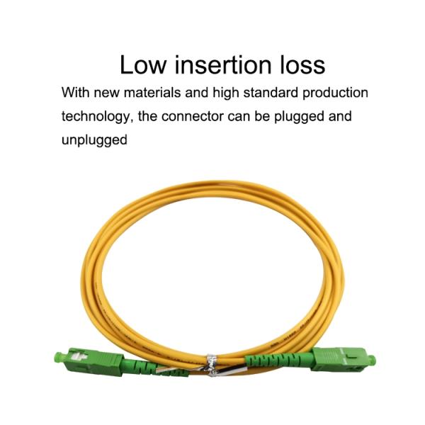 FTTH Single Mode Fiber Patch Cord UPC-UPC Good Repeatability Low Insertion Loss