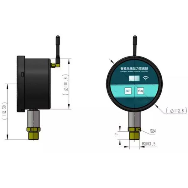 PPM-T9101 Wireless Pressure Sensor with LCD Screen