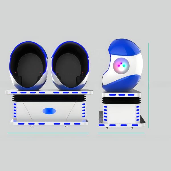 Close-up of VR Egg Chair seating area