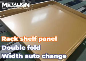 Double Fold Panels Shelf Panel Roll Forming Machine With Consistent Output And Automated Bending System