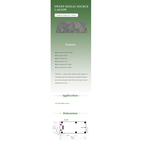1.6G Network Jammer Module Standard Features Convention Mounting Type
