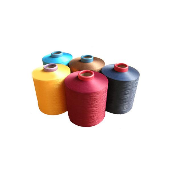 Industrial Dyed Draw Texturing Yarn Dty , 150D/48F Recycled Polyester Yarn