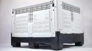 Quality foldable pallet storage containers large plastic warehouse pallet box for sale