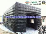 Black PVC Advertising Inflatable Cube Tent / Inflatable Party Tent Rental