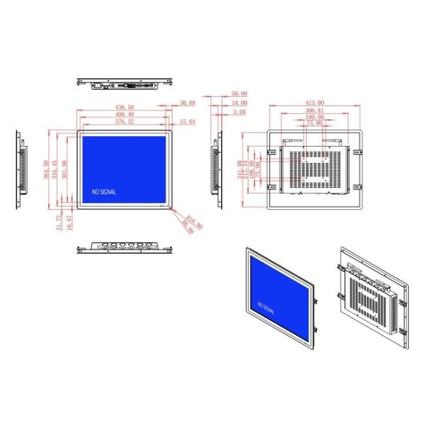 19-Inch Reliable Display for Access Control Systems and Industrial Use