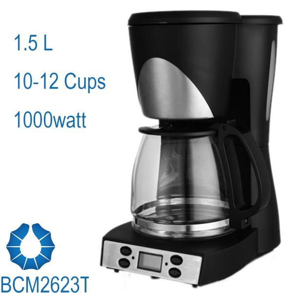 Buy 10-Cup Drip Coffee Maker stream line design in black BCM2623T at wholesale prices