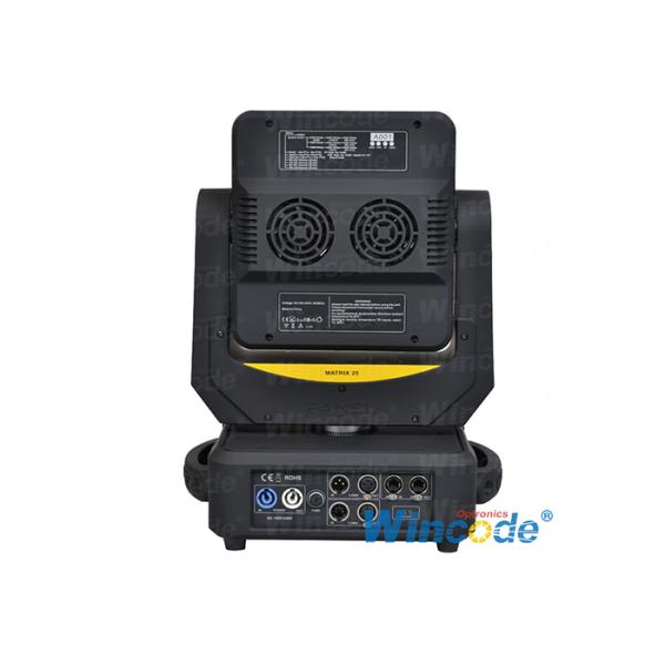 Individual Control Led Moving Head Light 25 *12W Graphic Effects With 3 Phase Motors