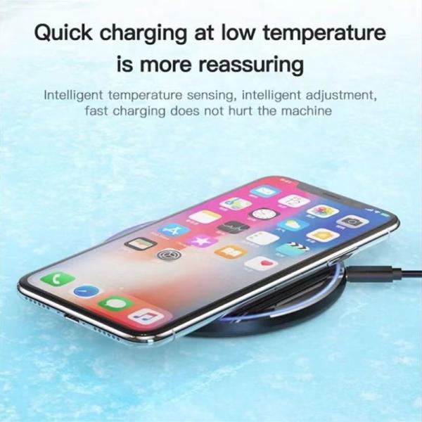 Universal 15W OVP OTP OCP Aluminum Wireless Charger Custom logo