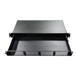 Quality 1U 96 Port Sliding LC SC MTP MPO Fiber Enclosure 4 Module for sale