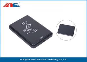 China 13.56 MHz Desktop Contactless RFID Reader Writer, USB Interface RFID Chip Readers 46g on sale