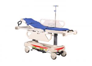 China Height Adjustable Stretcher Trolley Equipped With Safety Belts And Rubber Wheels on sale