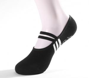 Quality Pilates Ballet Dance Sports Socks Ankle Full Toe Yoga Socks For Women Black Color for sale
