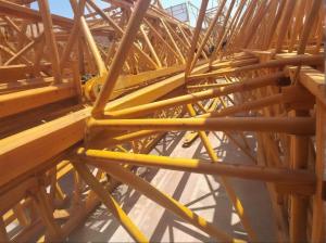 Quality 6515 QTZ160 Used Tower Crane With 10tons Max. Load 65m Jib and 46m Height for sale