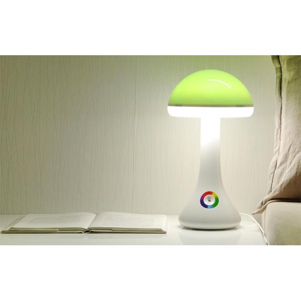Mushroom Rechargeable Rgb Led Desk Lamp 4.8W Power With Touch Control