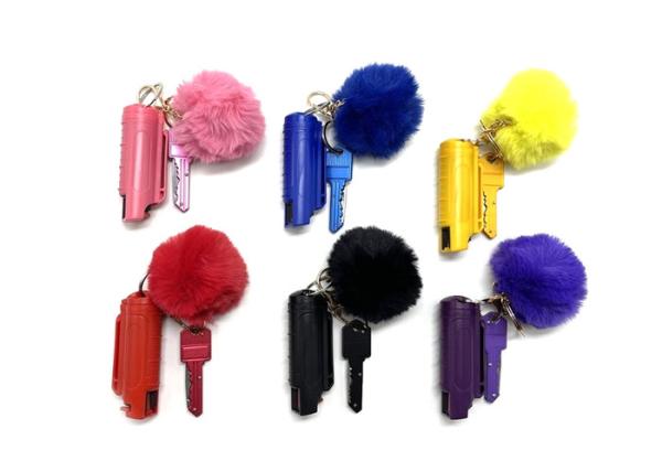 Buy Security Keychain 20ml Pepper Spray Keychain Set Mini Plastic Shell at wholesale prices