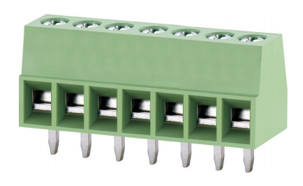 CT250-00 2.54mm Pitch Rising Clamp Terminal Block Wire Fix Tightly Green Color