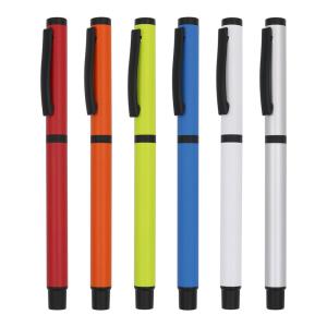 China Multi Color Classic Roller Ball Pen 1.0mm Plug In Type Design For School Office on sale