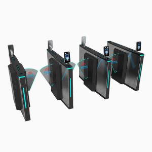 China Security Flap Barrier Gates Fully Automatic Mechanism Access Control Turnstile Gate on sale