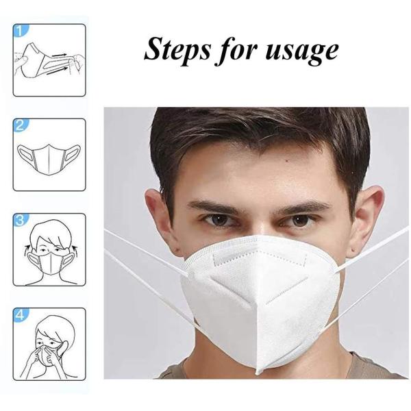 Anti Smog KN95 Face Mask , High BFE Disposable Protective Face Mask