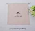 large suede dust cover bag for shoes and handbag customized logo