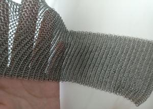 Quality Decorative Chainmail Ring Mesh Curtain Screen Building Facades Natural Color for sale