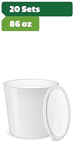 86 oz 20 sets tubs