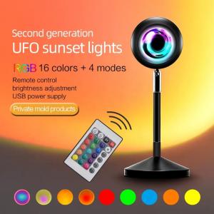 Quality Remote Control Modern Photography Color Change Sunset Light USB Rainbow Projector Lamps Led Projection Floor Lamp for sale