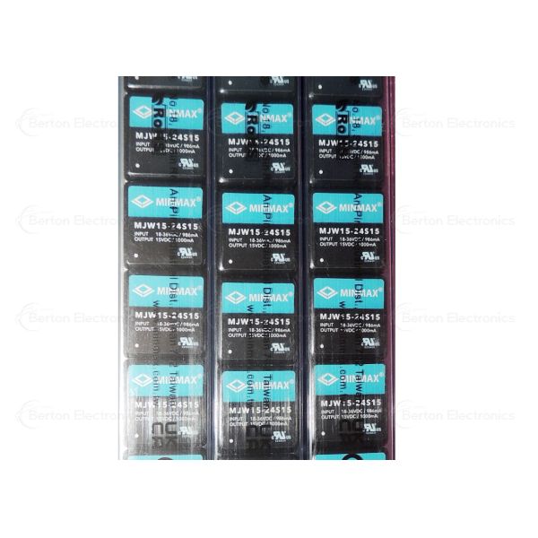 MJW15-24S15 is a 15W industrial-grade isolated DC-DC power converter module from MINMAX