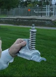 Adverting pole banner hang system