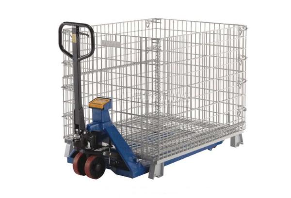 Buy Durable Collapsible Wire Mesh Containers Storage Wire Cage Stackable Stillages at wholesale prices