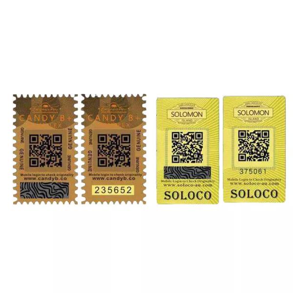 Buy Custom Self Adhesive Security Labels Reflective Authenticity Hologram Sticker CE at wholesale prices